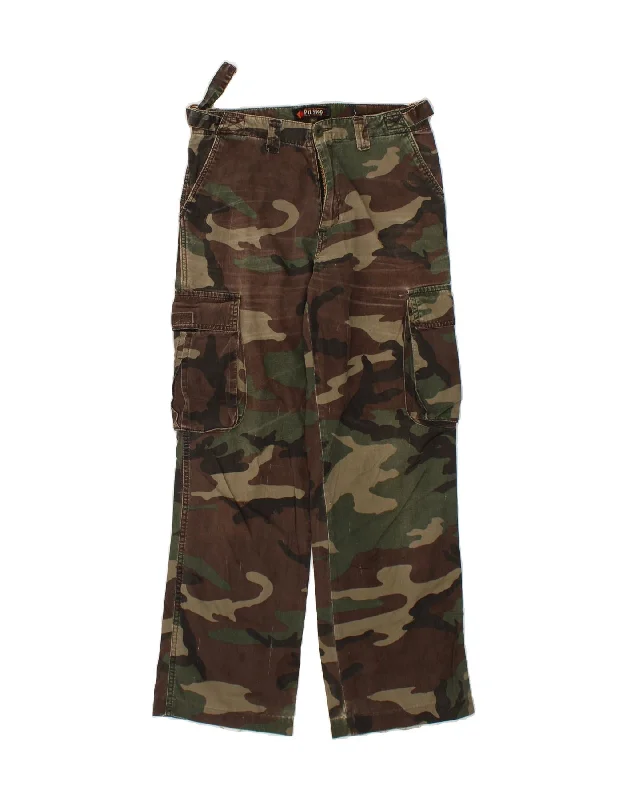 PIT STOP Womens Straight Cargo Trousers IT 44 Medium W30 L29 Brown Trousers Fall Fleece PIT STOP Womens Straight Cargo Trousers IT 44 Medium W30 L29 Brown Trousers Fall Fleece