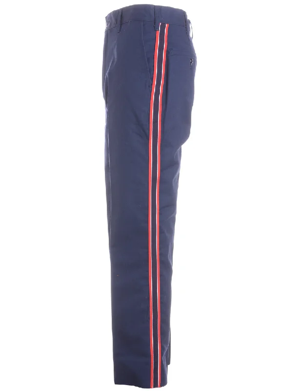 Label Side Stripe Cropped Trouser Skinny Trousers Denim Stretchy