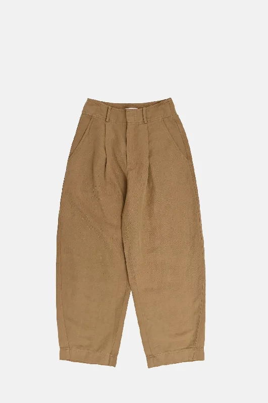 Bari Crop Trouser Toffee Trousers sophisticated sleek