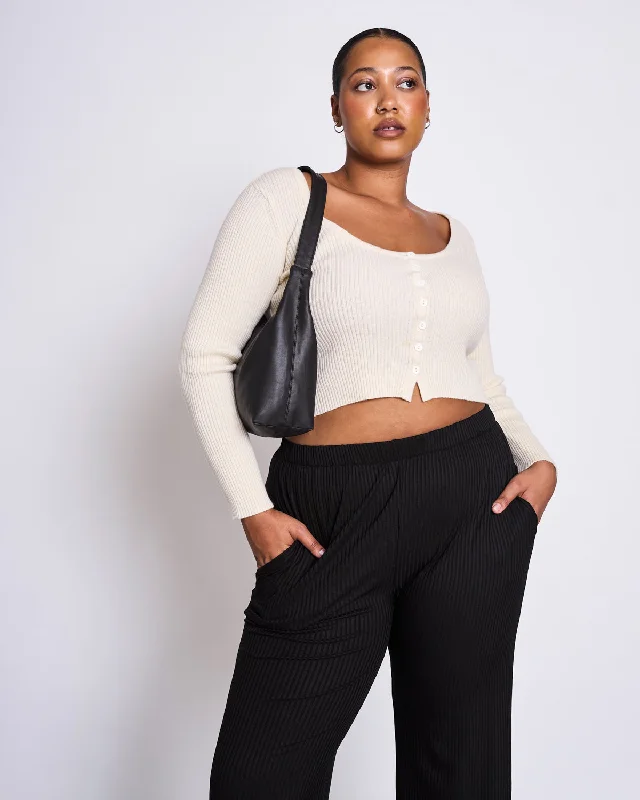 CARDIGAN TAWI BEIGE Velvet Chenille Corduroy