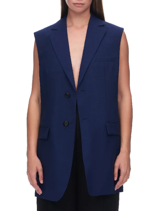 Blazer Vest (GLMA0058B1-TW839-00B80-INK) Women's Professional Jacket