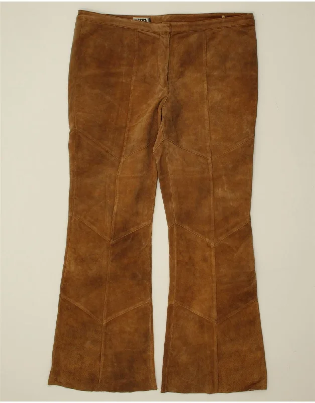 YESSICA Womens Suede Bootcut Casual Trousers IT 46 Large W38 L32 Brown Trousers Sale Discount YESSICA Womens Suede Bootcut Casual Trousers IT 46 Large W38 L32 Brown Trousers Sale Discount