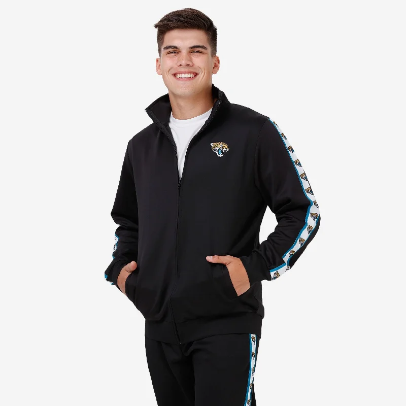 Jacksonville Jaguars Stripe Logo Track Jacket Faux Fur Jacket Real Fur Jacket Shearling Jacket Jacksonville Jaguars Stripe Logo Track Jacket Faux Fur Jacket Real Fur Jacket Shearling Jacket