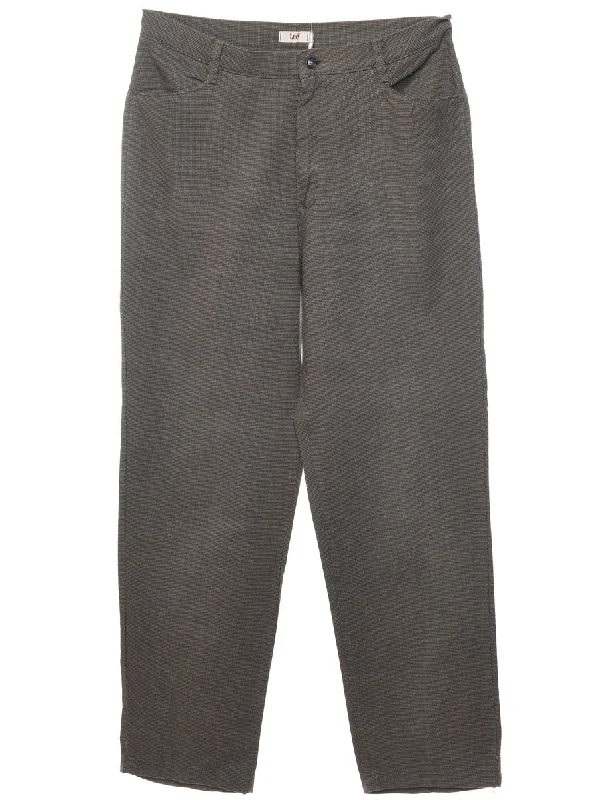Lee Tapered Patterned Trousers - W34 L32 Trousers Hiking Durable