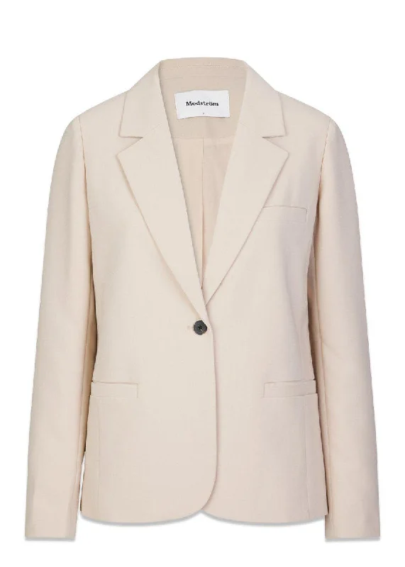 GaleMD straight blazer - Powder Sand Women's Pencil Blazer