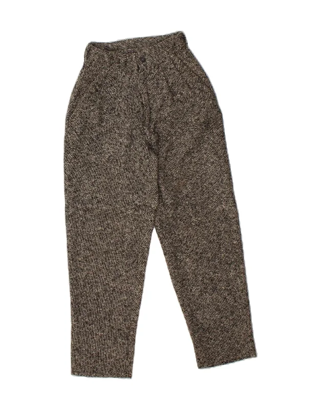 VINTAGE Womens High Waist Pegged Chino Trousers IT 42 Medium W24 L26 Grey Trousers Print Floral VINTAGE Womens High Waist Pegged Chino Trousers IT 42 Medium W24 L26 Grey Trousers Print Floral