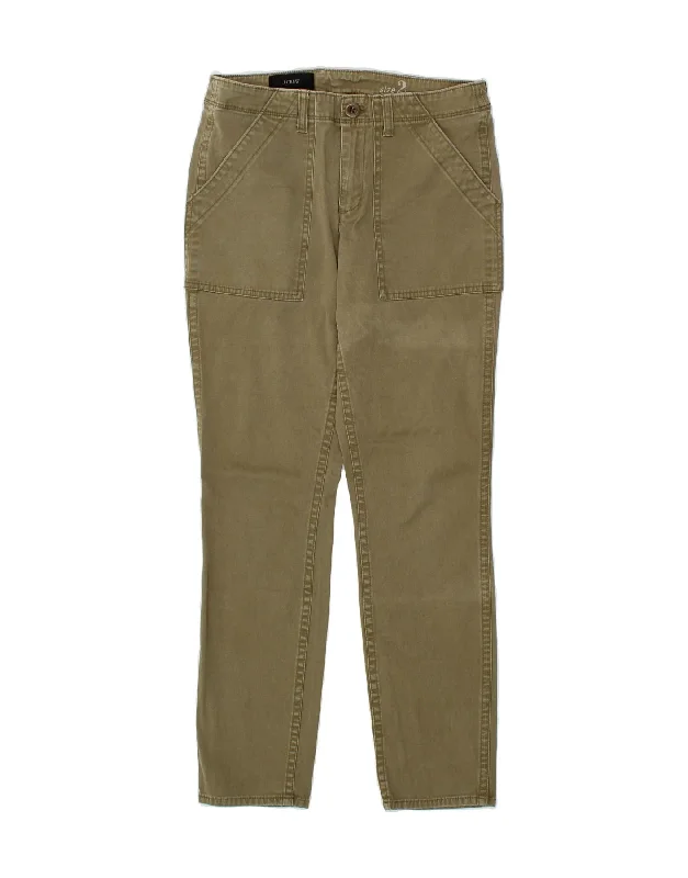 J. CREW Womens Slim Casual Trousers US 2 XS W28 L28 Khaki Cotton Trousers Business Professional J. CREW Womens Slim Casual Trousers US 2 XS W28 L28 Khaki Cotton Trousers Business Professional