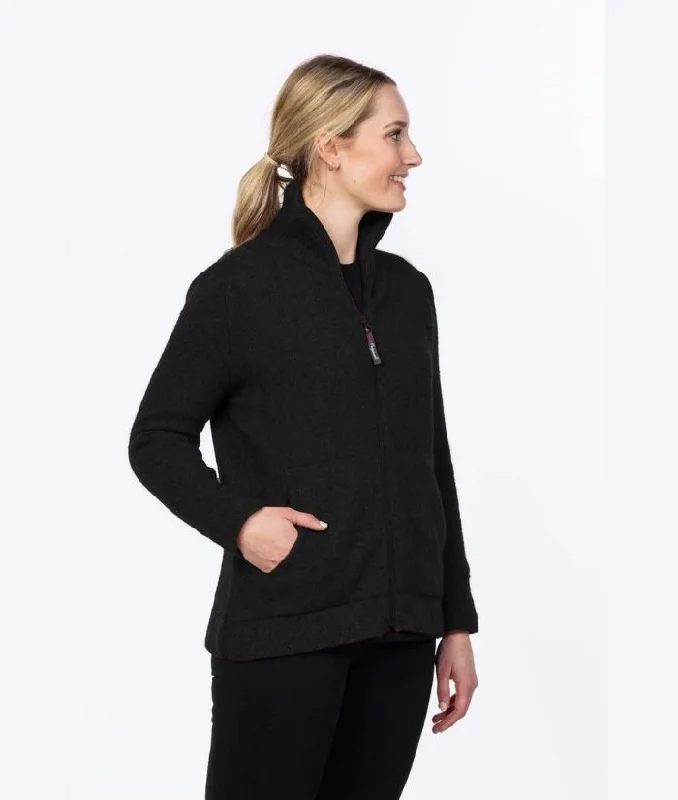 Womens Full Zip Eco Blend Jacket Hoodie Zip-Up Jacket Button-Up Jacket