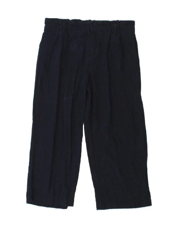 FAT FACE Womens Pegged Capri Trousers UK 12 Medium W32 L22 Navy Blue Chinos Cotton Straight Leg FAT FACE Womens Pegged Capri Trousers UK 12 Medium W32 L22 Navy Blue Chinos Cotton Straight Leg