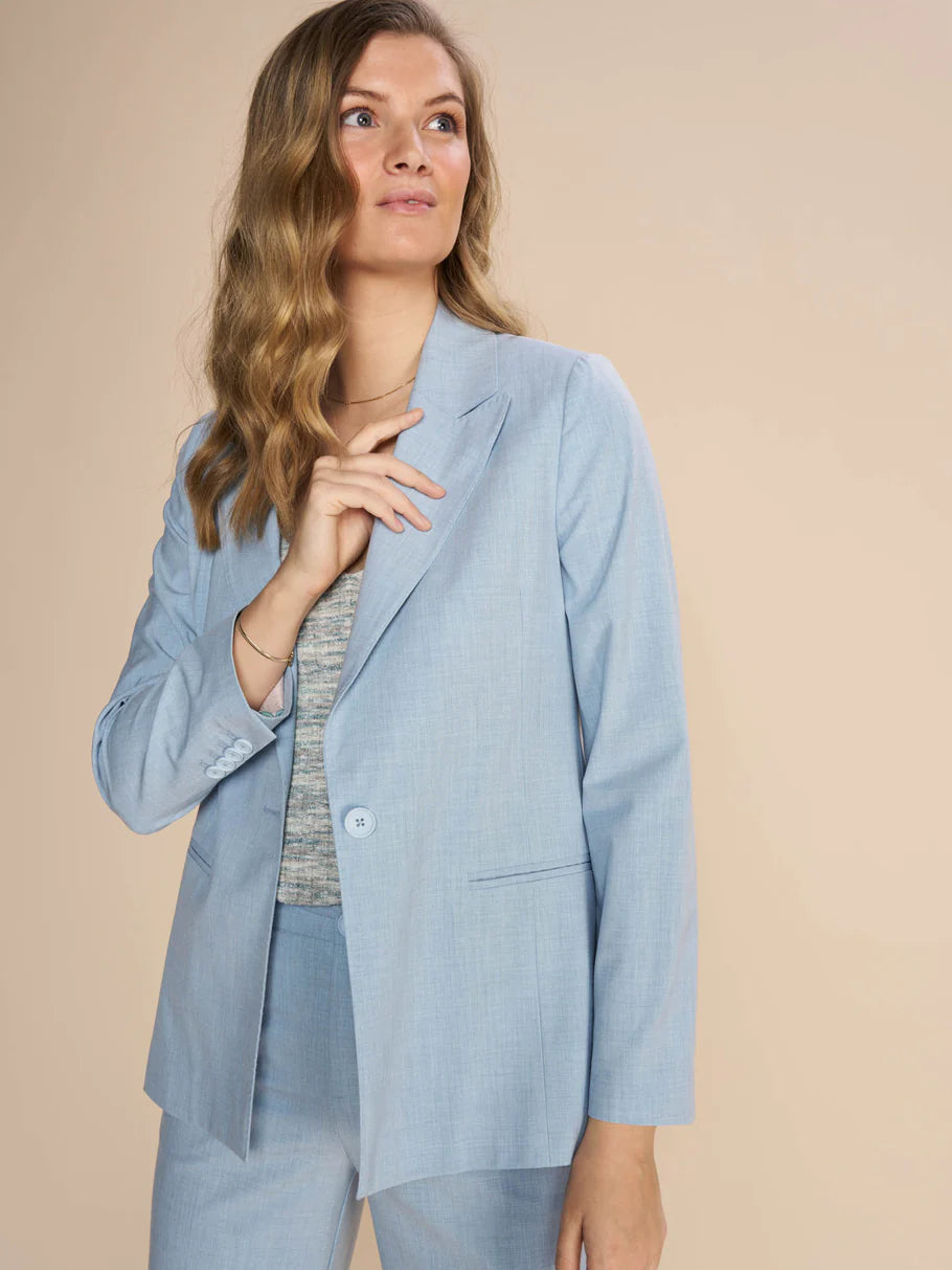 Mos Mosh Falula Roy Blazer-Cashmere Blue-160590 Fashion Women's Blazer