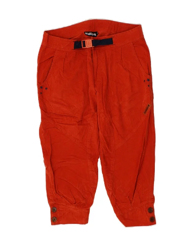 MALOJA Womens Capri Corduroy Trousers Small W29 L18 Red Cotton Trousers Favorite Customer MALOJA Womens Capri Corduroy Trousers Small W29 L18 Red Cotton Trousers Favorite Customer