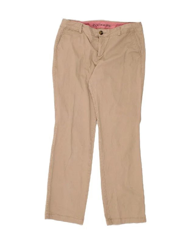DOCKERS Womens Straight Chino Trousers US 10 Large W32 L31 Beige Cotton Trousers Lace Delicate DOCKERS Womens Straight Chino Trousers US 10 Large W32 L31 Beige Cotton Trousers Lace Delicate