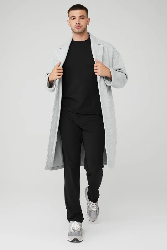 VIP Blazer Trench - Athletic Heather Grey Women's Leather Blazer