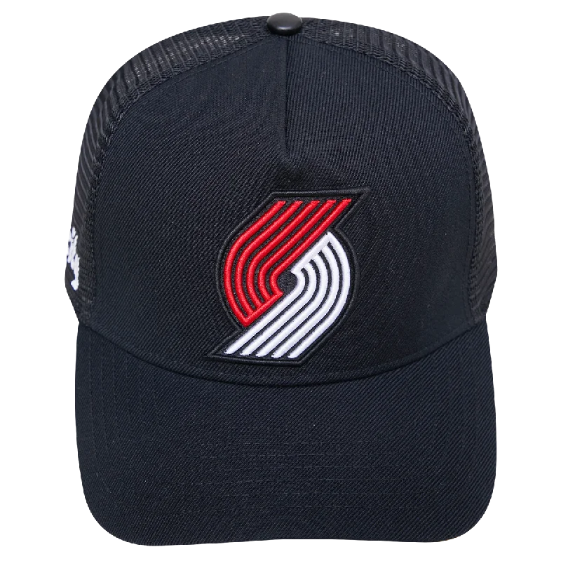 NBA PORTLAND TRAIL BLAZERS CLASSIC PINCH FRONT UNISEX TRUCKER HAT (BLACK) Women's Elegant Blazer NBA PORTLAND TRAIL BLAZERS CLASSIC PINCH FRONT UNISEX TRUCKER HAT (BLACK) Women's Elegant Blazer