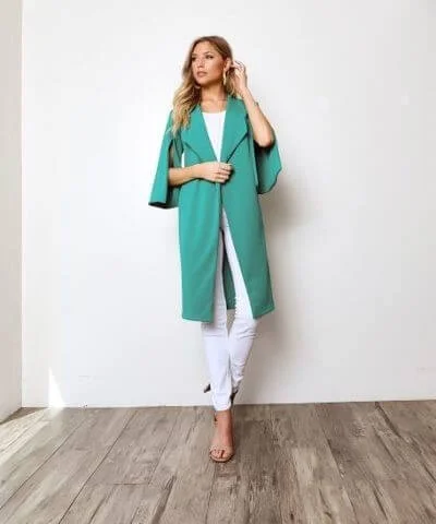 Lightweight Midi-Length Summer Blazer Women's Party Jacket