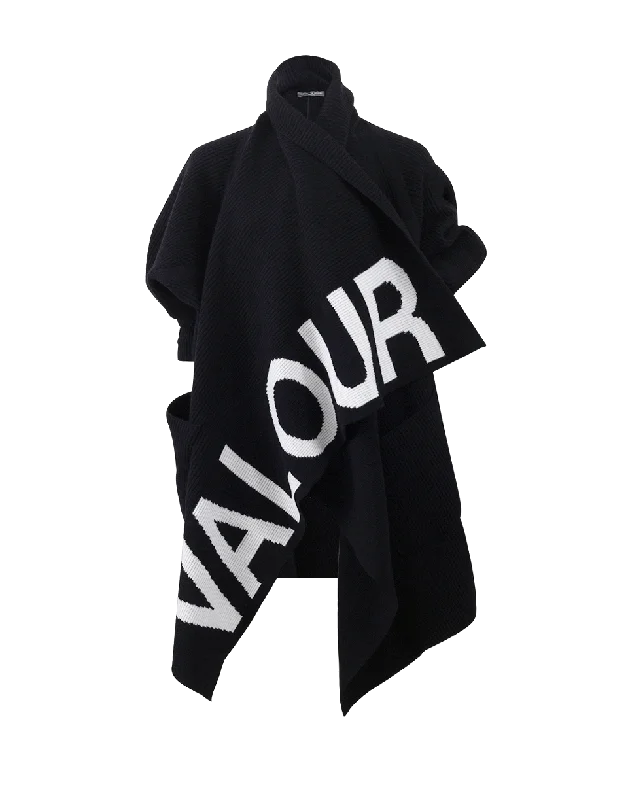 Valour Draped Cardigan Thin Thick Dense