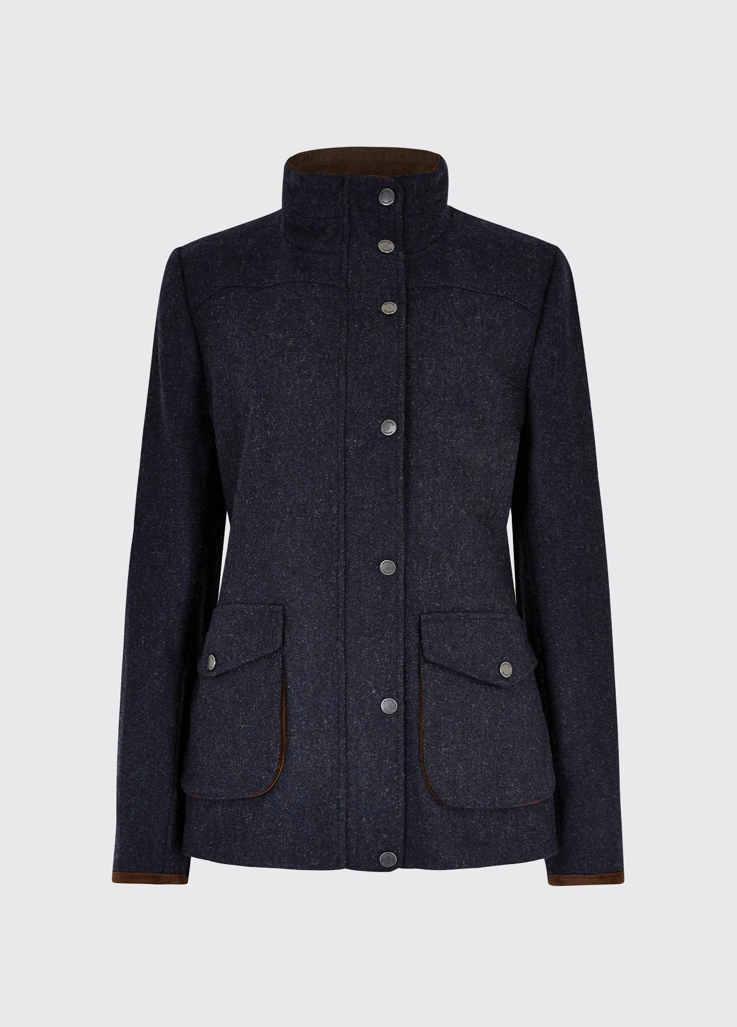 Betony Utility Jacket - Navy Appliqued Jacket Beaded Jacket Sequined Jacket