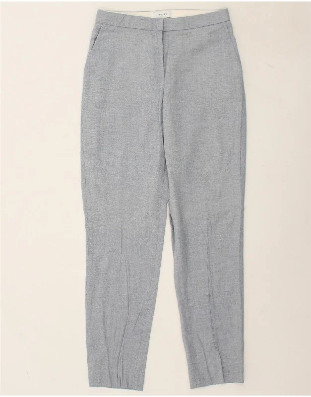 REISS Womens Tapered Chino Trousers UK 6 XS W26 L27 Grey Wool Trousers Handmade Artisanal REISS Womens Tapered Chino Trousers UK 6 XS W26 L27 Grey Wool Trousers Handmade Artisanal