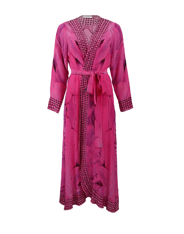 Angel Long Cardigan Jersey Fabric Tulle Fabric Batik Fabric