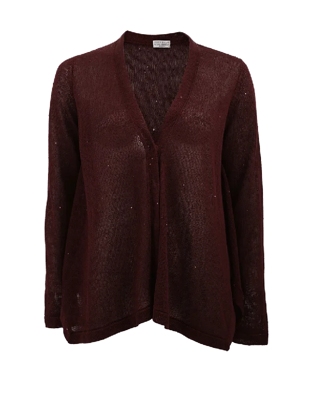 Linen Silk Cardigan Stylish Fashionable Trendy