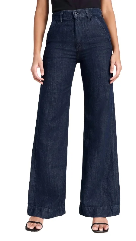 Denim Trouser Jean In Indigo Linen Trousers Evening Elegant