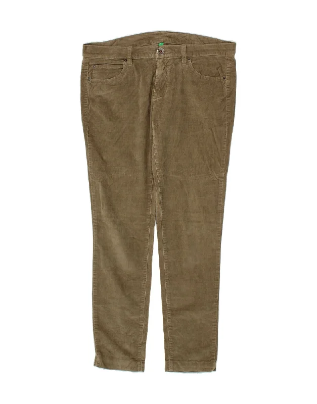 BENETTON Womens Skinny Corduroy Trousers W34 L29 Green Cotton Trousers luxurious high-end BENETTON Womens Skinny Corduroy Trousers W34 L29 Green Cotton Trousers luxurious high-end