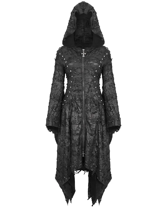 Devil Fashion Apocalyptic Punk Shredded Hooded Cloak Jacket Corduroy Jacket Velvet Jacket Brocade Jacket Devil Fashion Apocalyptic Punk Shredded Hooded Cloak Jacket Corduroy Jacket Velvet Jacket Brocade Jacket
