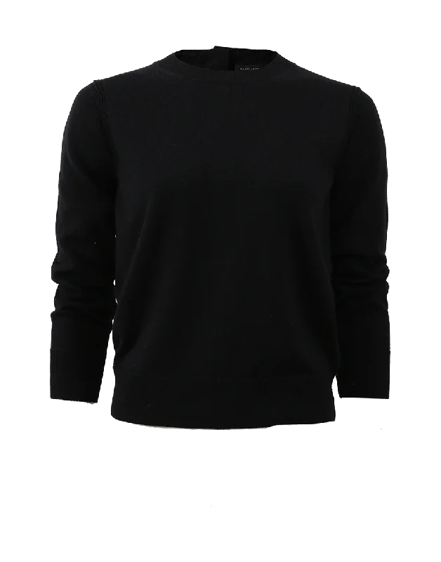 Back Button Cardigan Notch Collar Peter Pan Collar Cowl Neck