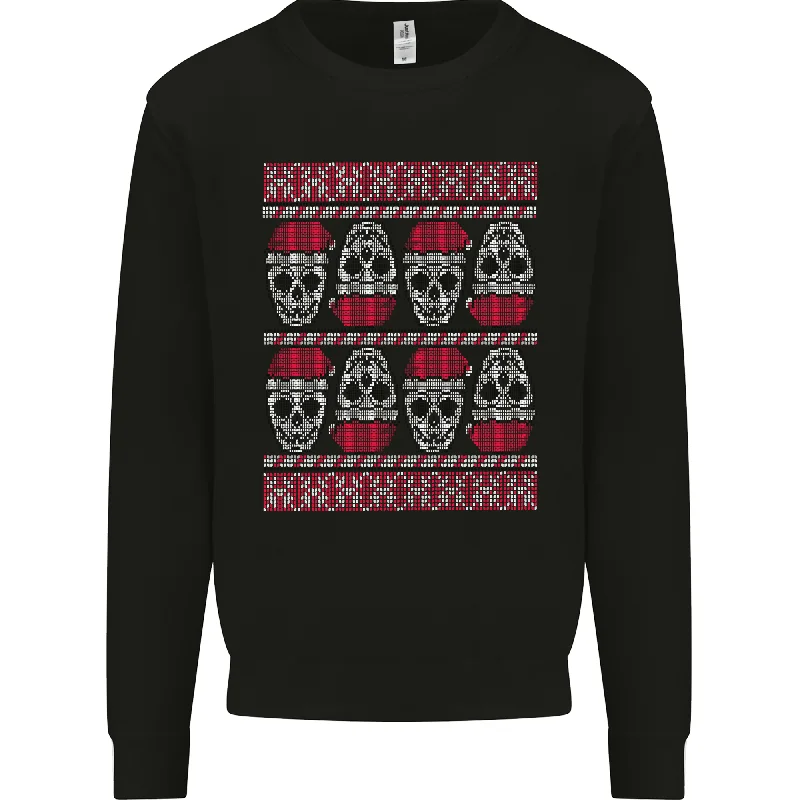 Christmas Skulls Xmas Heavy Metal Rock Music Mens Sweatshirt Jumper Hoodie Sweatshirt Pullover Christmas Skulls Xmas Heavy Metal Rock Music Mens Sweatshirt Jumper Hoodie Sweatshirt Pullover