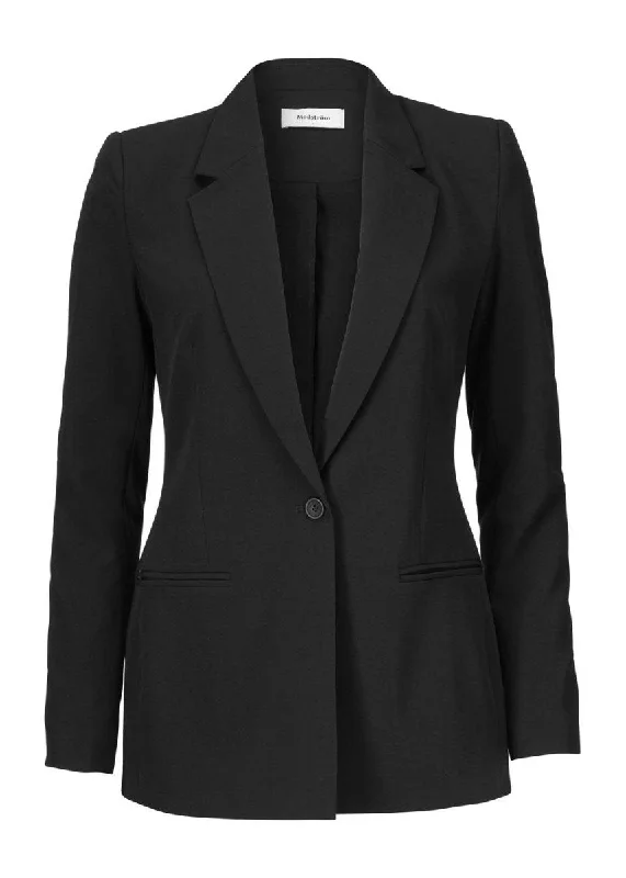Kendrick blazer - Black Women's Leather Blazer