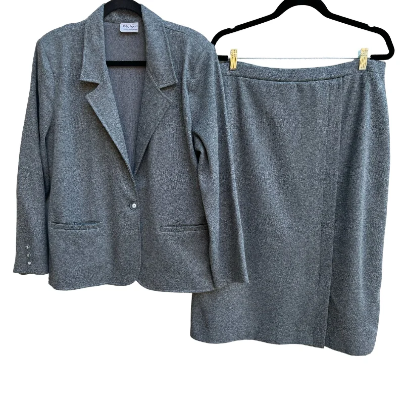KoKo Knits California Vintage Women's Wool Look Two-Piece Blazer & Skirt Set XL Women's Unique Blazer KoKo Knits California Vintage Women's Wool Look Two-Piece Blazer & Skirt Set XL Women's Unique Blazer