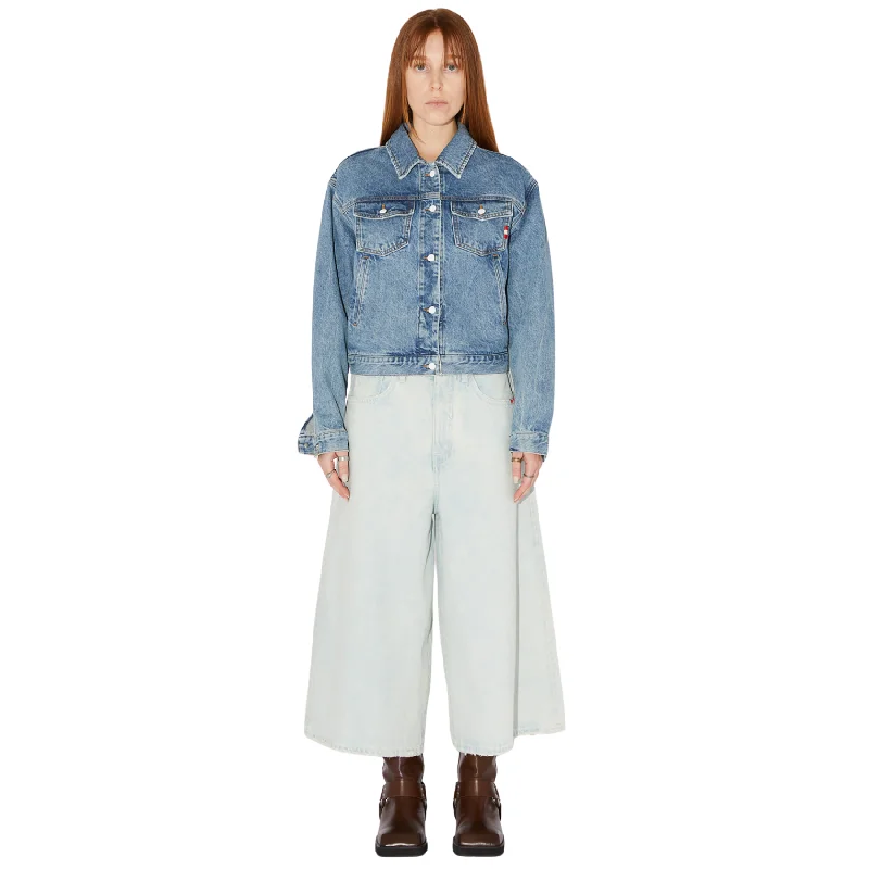 Jacket Cropped - Real Vintage Fleece Jacket Down Jacket Feather Jacket