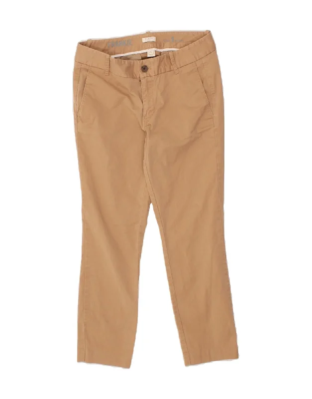 J. CREW Womens Frankie Slim Chino Trousers US 4 Small W30 L35 Brown Trousers sophisticated sleek J. CREW Womens Frankie Slim Chino Trousers US 4 Small W30 L35 Brown Trousers sophisticated sleek