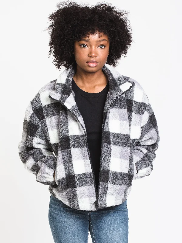 DAKOTA SHERPA JACKET - CLEARANCE Plaid Jacket Tartan Jacket Houndstooth Jacket
