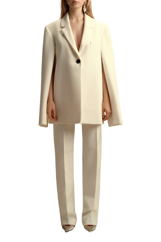 Cape Sleeve Boyfriend Blazer Women's Trench Blazer