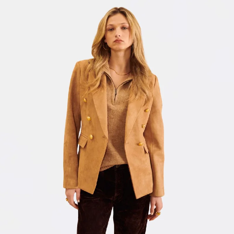 Orson Blazer (British Tan) Women's Handmade Blazer