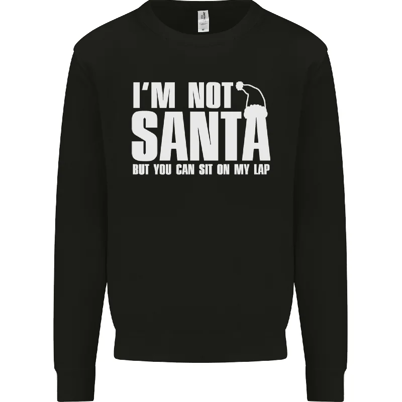 Christmas You Can Sit on My Lap Funny Mens Sweatshirt Jumper Hoodie with Hidden Zipper Minimalist Clean Christmas You Can Sit on My Lap Funny Mens Sweatshirt Jumper Hoodie with Hidden Zipper Minimalist Clean