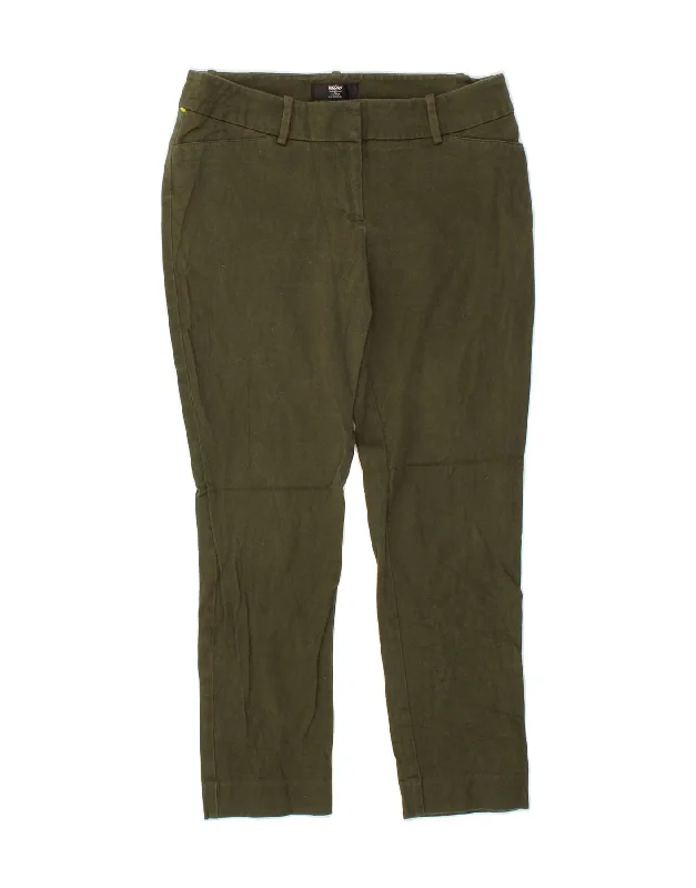 MOSSIMO Womens Stretch Slim Cropped Trousers US 8 Medium W30 L26 Khaki Trousers stylish modern MOSSIMO Womens Stretch Slim Cropped Trousers US 8 Medium W30 L26 Khaki Trousers stylish modern