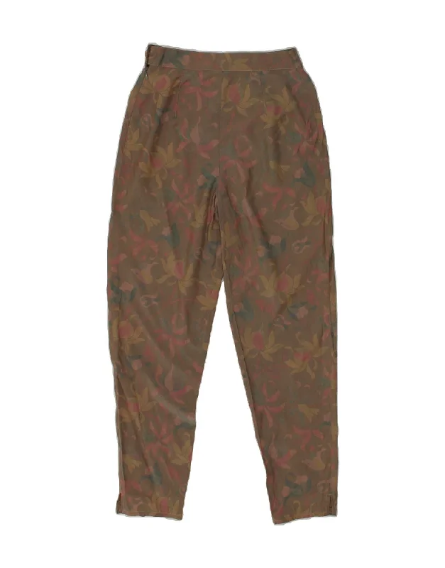VINTAGE Womens High Waist Tapered Trousers UK 10 Small W26 L27 Green Trousers New Arrival VINTAGE Womens High Waist Tapered Trousers UK 10 Small W26 L27 Green Trousers New Arrival