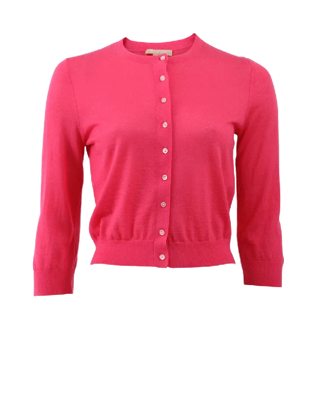 Cropped Cardigan Crew Neck V-Neck Turtle Neck