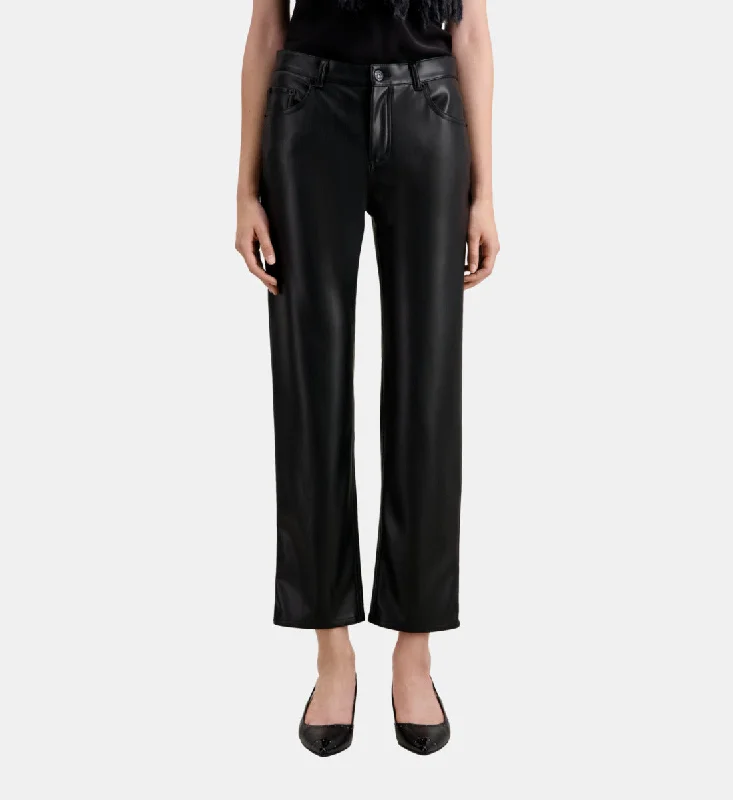 Leather Effect Trousers Trousers versatile functional