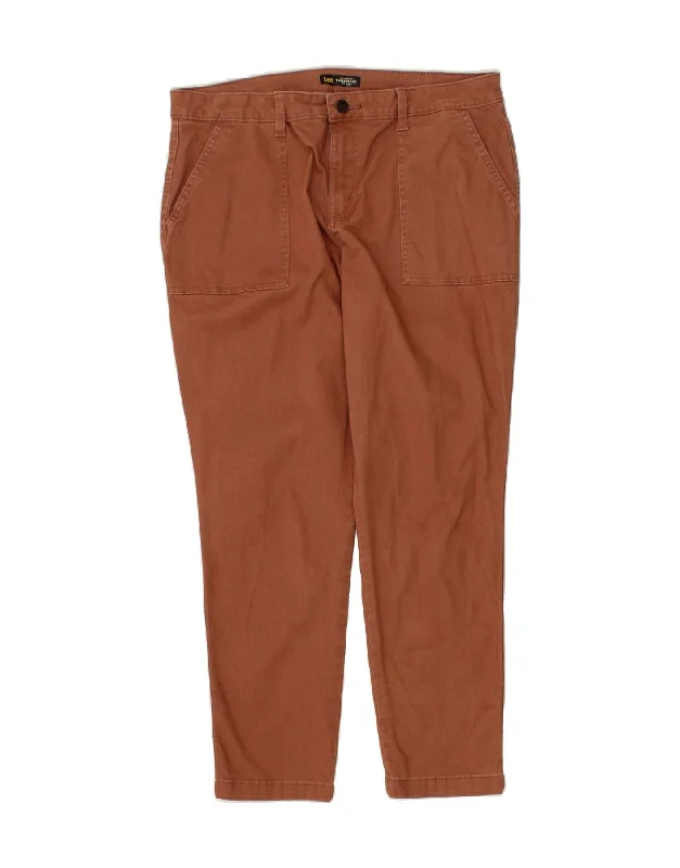 LEE Womens Mid Rise Tapered Casual Trousers US 16 XL W34 L29 Brown Cotton Trousers Bootcut Casual LEE Womens Mid Rise Tapered Casual Trousers US 16 XL W34 L29 Brown Cotton Trousers Bootcut Casual