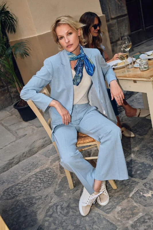 Falula Roy Classic Blazer in blue 160590MW1 by Mos Mosh Silk Women's Blazer