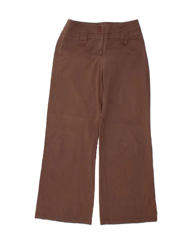 PENNY BLACK Womens Wide Leg Casual Trousers UK 8 Small W28 L29 Brown Trousers Plaid Checkered PENNY BLACK Womens Wide Leg Casual Trousers UK 8 Small W28 L29 Brown Trousers Plaid Checkered