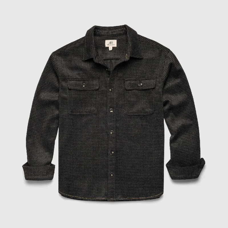 Alex Houndstooth Utility Shirt Jacket - Grey Combo Mesh Jacket Canvas Jacket Denim Jacket Alex Houndstooth Utility Shirt Jacket - Grey Combo Mesh Jacket Canvas Jacket Denim Jacket