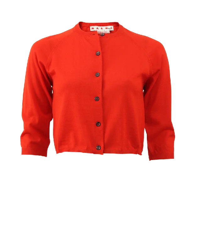Cropped Button Cardigan Rayon Fabric Velvet Fabric Corduroy Fabric