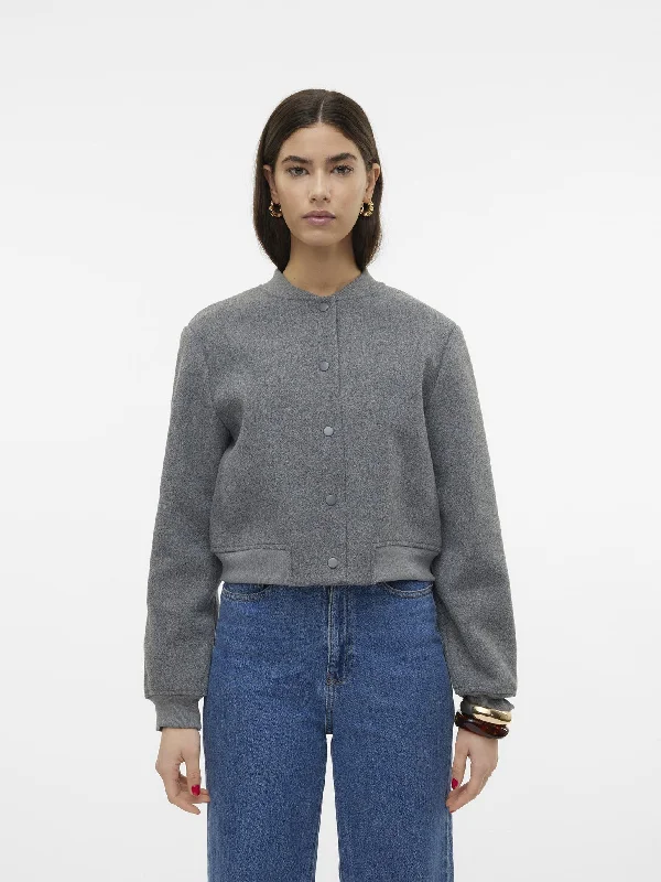 Γυναικείο τζάκετ VMCHLOE LS SHORT BOMBER JACKET EXP 10319600 | 10319600 Boat Neck Shawl Collar Notched Collar Γυναικείο τζάκετ VMCHLOE LS SHORT BOMBER JACKET EXP 10319600 | 10319600 Boat Neck Shawl Collar Notched Collar