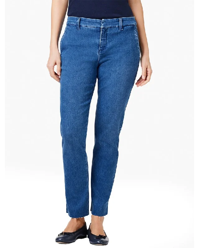 NIC+ZOE Straight Leg Ankle Denim Trouser Trousers Office Stylish