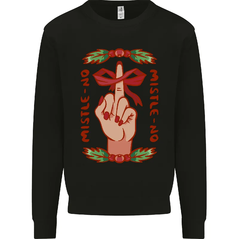 Christmas Mistle No Funny Bah Humbug Mens Sweatshirt Jumper Hoodie with Cropped Fit Short Trendy Christmas Mistle No Funny Bah Humbug Mens Sweatshirt Jumper Hoodie with Cropped Fit Short Trendy