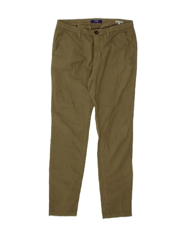JULES Womens Skinny Chino Trousers EU 40 Medium W30 L31 Khaki Cotton Trousers Custom Made JULES Womens Skinny Chino Trousers EU 40 Medium W30 L31 Khaki Cotton Trousers Custom Made